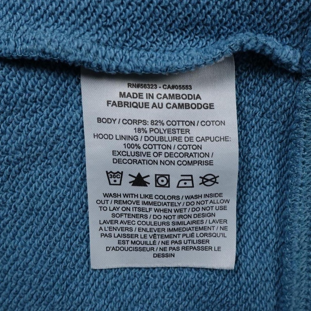 Nike Swoosh Hoodie Cerulean Blue Women's/Unisex L Oversized Fit Double Swoosh - Picture 6 of 8